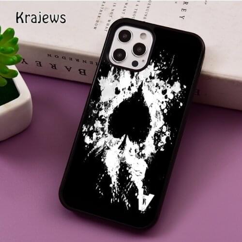 Ace of Spades Poker phone Case For iPhone 5 SE 2020 6S 7 8 Plus 12 mini 11 Pro X XR XS Max Samsung S8 S9 S10 coque Cover