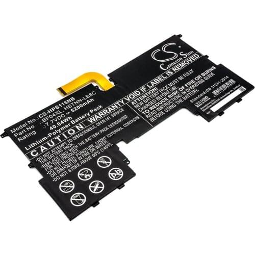 CS 5200mAh/40.04Wh battery for HP Spectre 13-af000,Spectre 13-AF000NC,Spectre 13-AF000ND,Spectre 13-AF000NF,BF04XL