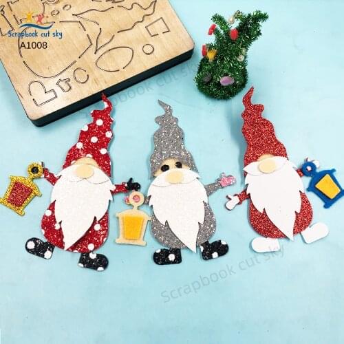 Santa Claus A1008 Muyu Wooden Mold Scrapbook Cutting Dies Suitable For Market General Machines