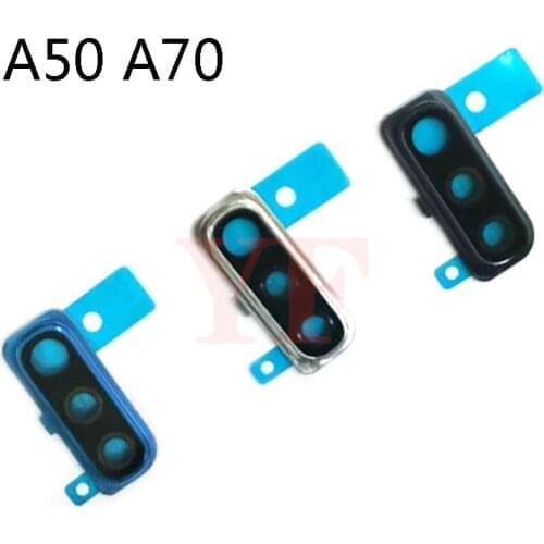 For Samsung Galaxy A50 A70 Back Rear Camera Lens Glass Cover Ring with Adhesive Glue