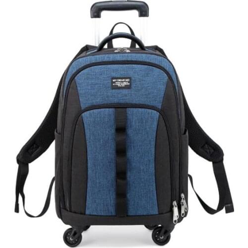 Travel rolling luggage bag for men baggage bag Wheeled backpack bag carry on Trolley Bag wheels Trolley Suitcase wheeled Duffl