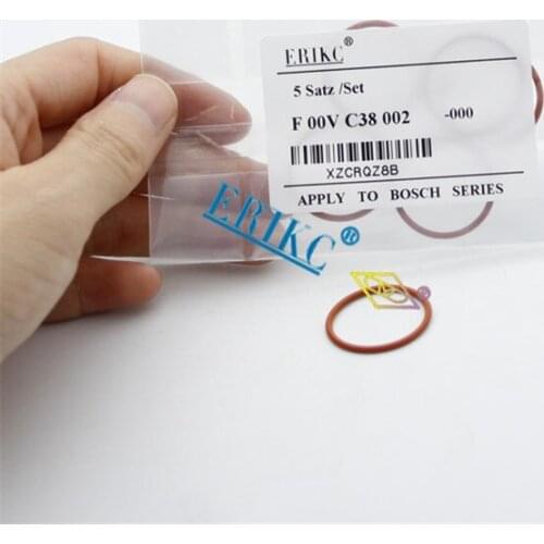 ERIKC F00VC38002 Common Rail Seal O-ring F 00V C38 002 and Truck O Ring F00V C38 002 for 0445110# Injector Solenoid Valve