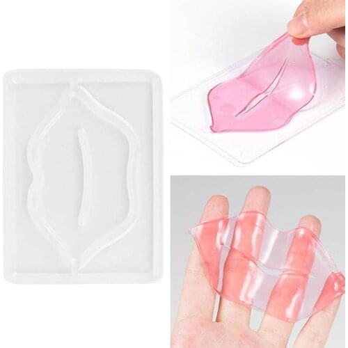 5pcs/10pcs Lip Mask Mold PVC DIY Mask Making Tool Home Clear Lip Film Tray Reusable Crystal Collagen Women Skin Care Beauty