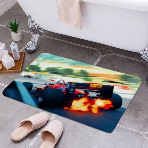 F1 glory days Rene Arnoux Carpet Areas Rug Non-slip Floor Mat Rug 3D Printing Living Room Bedroom Door Mat Home Decoration
