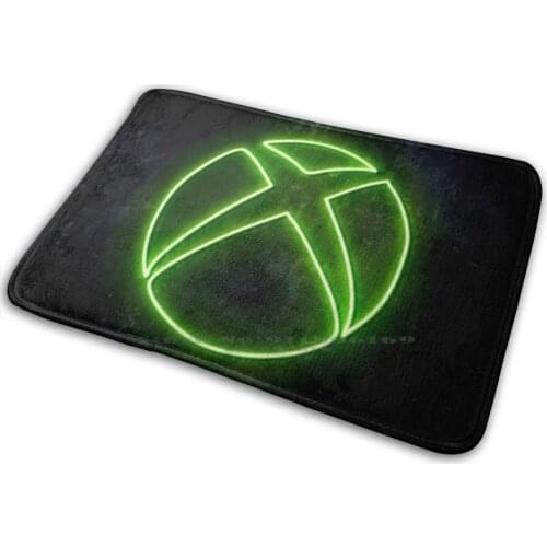 Xbox Logo Mat Rug Carpet Anti-Slip Bedroom Entrance Door Mat Gaming Gamer Videogames Game Playstation Xbox Games Twitch Pc