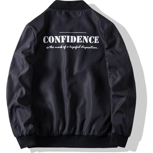 Jacket Mens Slim Bomber Letter Printing Jacket Autumn Men Outerwear Casual Long Sleeve Jackes and Coats Mens Clothing