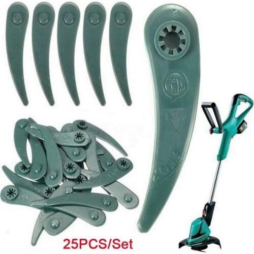 25PCS 83mm Plastic Lawn Mower Grass Trimmer Blade Cutter Replacement for Bosch ART 23-18 Li/26-18Li Strimmer Repair Tool Parts