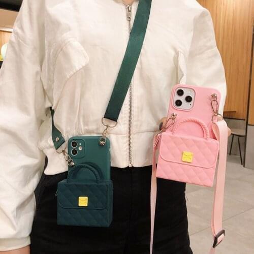 HandBag Wallet Bag Soft TPU Case For Samsung S6 S7 Edge S8 S9 S10 S20 Plus S20 Ultrar Note 5 8 9 10 20 Plus