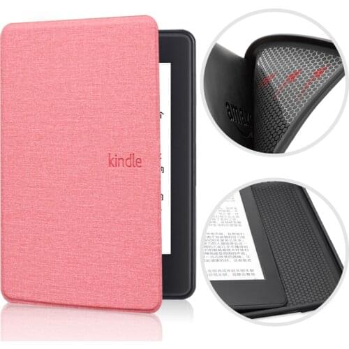 Soft TPU Ultra-Thin E-book Case Magnetic PU Leather Flip Stand Protective Cover for Kindle 10th Generation 2019 Paperwhite 4 3 2
