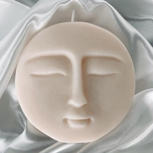 New Minimalist Style Face Design Candle Silicone Mold for DIY Handmade Ornaments Soap Plaster Candle Jewelry Handicrafts Mould