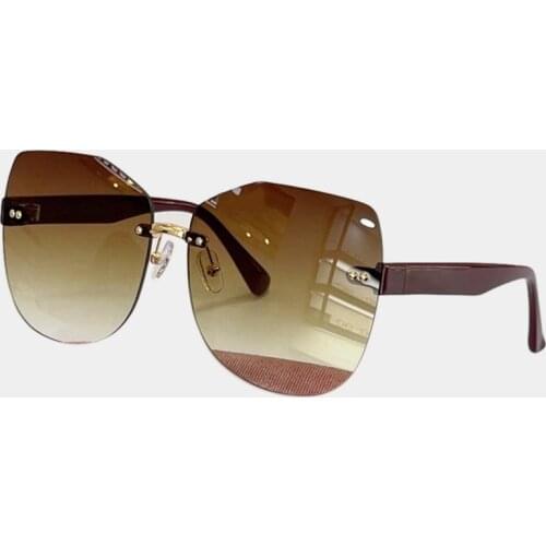 Square Retro Sunglasses Women Vintage Brand Designer Fashion Rimless Eyeglasses Women Small Oculos De Sol