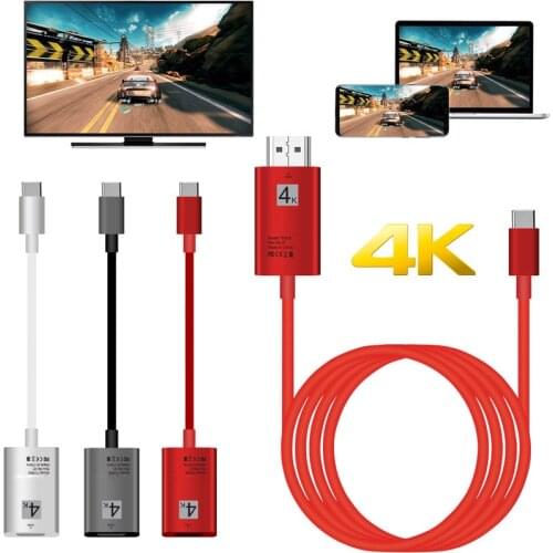 4K TypeC HDTV Adapter Type C Phone Connect to TV cable HDTV Video Converter for Macbook Samsung S20 S10 Huawei P30 LG G5 Android