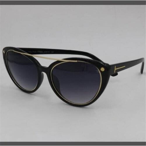 Bright brown womens large frame sunglasses Plastic wide-leg glasses Designer brand sun protection mirror