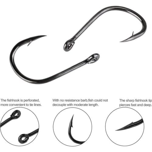 100pcs Fishing Line Accessories Tool Fishing Hook Fish Jig Hook Japan Carp Hook Fishing Circle Hooks Fly Fishing Tackle