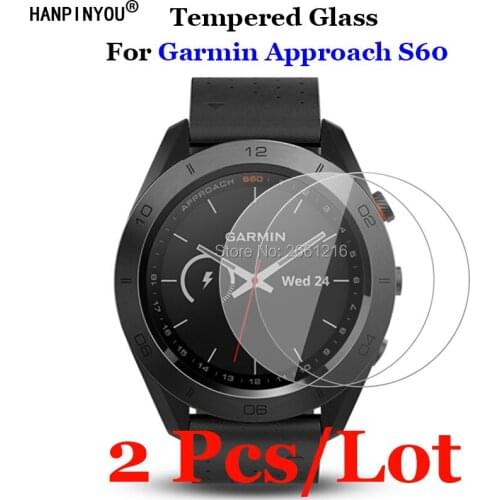 2Pcs/Lot For Garmin Approach S 60 Tempered Glass 9H 2.5D Premium Screen Protector Film For Garmin Approach S60 Sports SmartWatch
