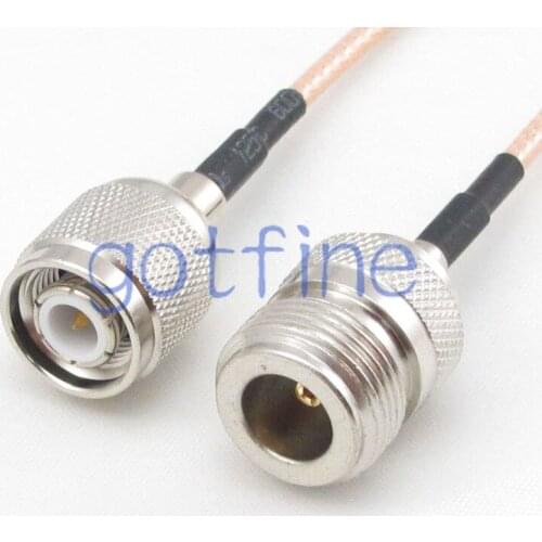 20inch TNC male plug to N female jack RF adapter connector 50CM Pigtail coaxial jumper cable RG316 extension cord