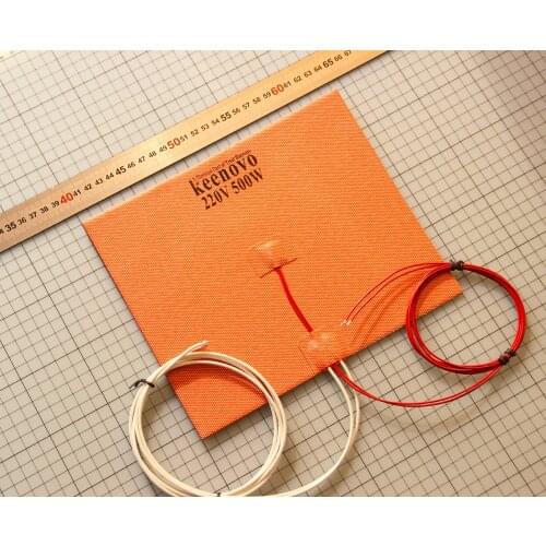 200X240mm 500W 220V Ultimaker 2 Clone 3D Printer Heated Bed Keenovo Silicone Heater Pad