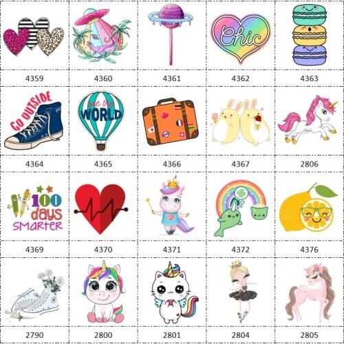 30 Pcs Planar Resin Cartoon Series for 100days Unicorn Back to School Food for Crafts Jewelry Making Birthday Girl DIY Accessory