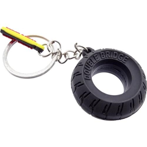 Car Key Ring Tyre Keychain Motorcycle Assistant Decoration Tire Keyring Key Ring Keyfob Rubber Auto Car Interior Decoration