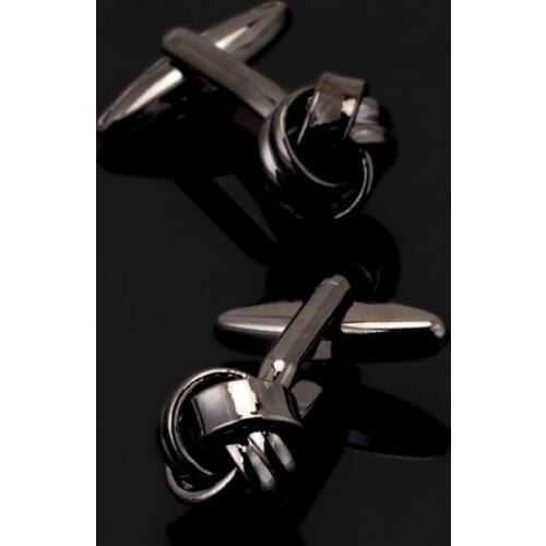 Free shipping, new mens shirt cuff gun black curved cufflinks senior designer exclusively designed gift buttons for the groom