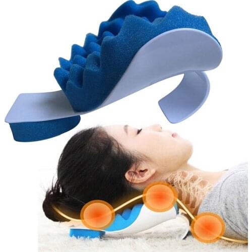 Travel Neck massage Pillow Theraputic Support Tension Reliever Neck Shoulder Relaxer Massager Pillow Soft Sponge Releases Muscle