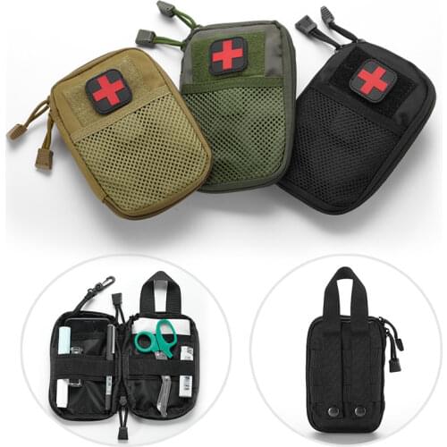 Travel Home Car Emergency Treatment Portable Military First Aid Kit Empty Bag Bug Out Bag Water Resistant For Hiking