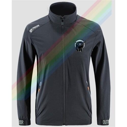 Gain Train Fitness Gorillas Are Very Powerful Slim Sport Jacket Mens Outdoor Zippered Comfortable Soft Casual Front Printing