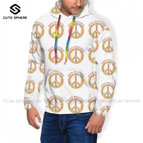 Racism Hoodies Autumn Polyester Hoodie Streetwear Fashion Long Pullover Hoodie Men XXL