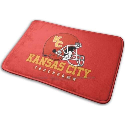 Kansas City Football Team Mat Rug Carpet Anti-Slip Bedroom Entrance Door Mat Chiefs Football Kansas City Kansas Sports Kc