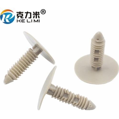 KE LI MI 100Pcs Car Shield trim clips for GM Buick auto roof cover Retainer Clip Plastic Decorative Gray Rivets