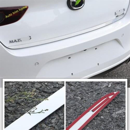 Lapetus Rear Trunk Tailgate Door Decoration Strip Streamer Lid Cover Trim Fit For Mazda 3 2019 2020 Auto Accessories