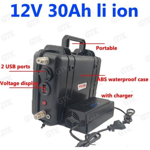 12v 30ah lithium battery pack li-ion 12v 30Ah bateria 18650 bms 3s for UPS Inverter golf trolley Solar energy store+ 5A charger