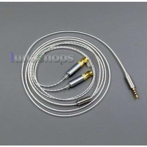 LN006263 Soft Silver Plated Earphone Cable For HiFiMan HE400 HE5 HE6 HE300 HE560 HE4 HE500 HE600 Headphone