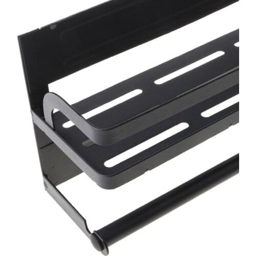 Magnetic Refrigerator Side Rack Multifunction Storage Holder Paper Towel Shelf U2JC