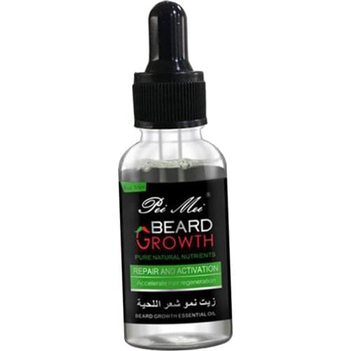 Beard Growth Oil for Beard More Full and Thick, Beard Growth Serum, Pure Natural and Non-Toxic - Stimulate Beard Hair Growth