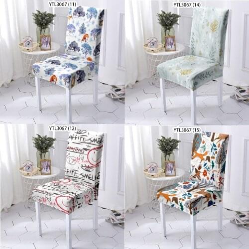 Cartoon flowers and leaves wedding chair covers pink gaming chair living room furniture office chair party supplies wholesale