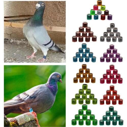 Set of 100 2022 Year Aluminium Racing Pigeon Leg Rings Bands 8mm Reusable for Parrot Quail Finch Canary