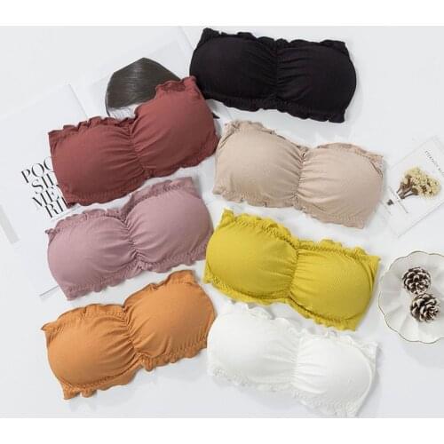 New Sexy One Piece Seamless Tube Top Women Invisible Bra Intimates Strapless Bustier Bandeau Breathable Wrapped Chest