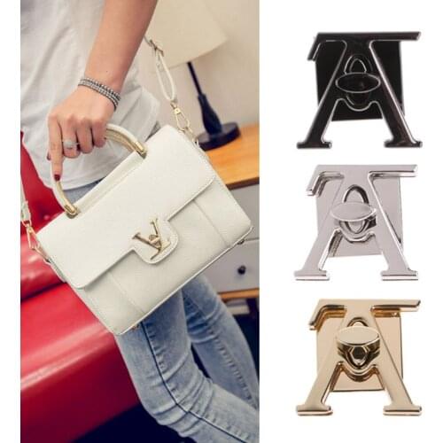 New V Shape Clasp Turn Lock Twist Locks Metal Hardware For DIY Handbag Bag Purse Locks Bag Accessories