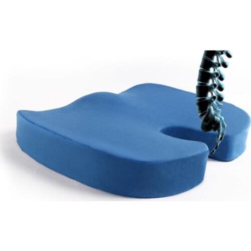Memory Foam Seat Cushion Back Sciatica Coccyx Tailbone Pain Relief Pillow for Office Chair Car