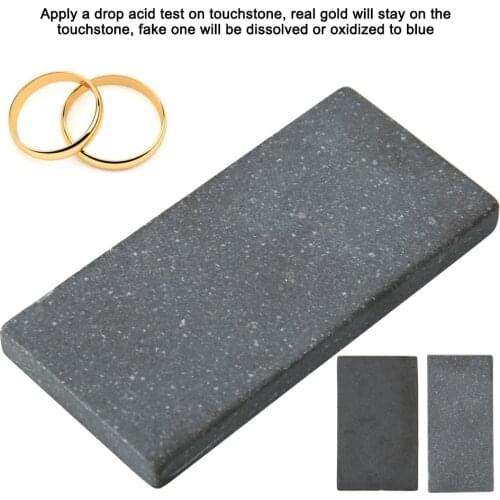 Practical Jewelry Gold Testing Tools Touchstone Portable Gold Detecting Stone Jewelry Earring Ring Making Tool for Jeweler