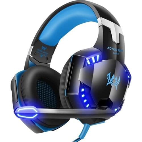 G2000 wired PS4 headset gaming headphones earphones for PC laptop with led hot promotion