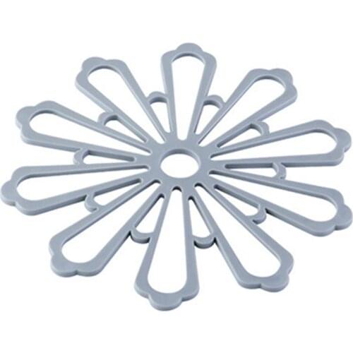 Rubber Trivet Mat Heat Multifunctional Insulating Hollow Flower Pot Pad Bowl Coaster Pot Coaster Durable Hot Pads Kitchen Tools