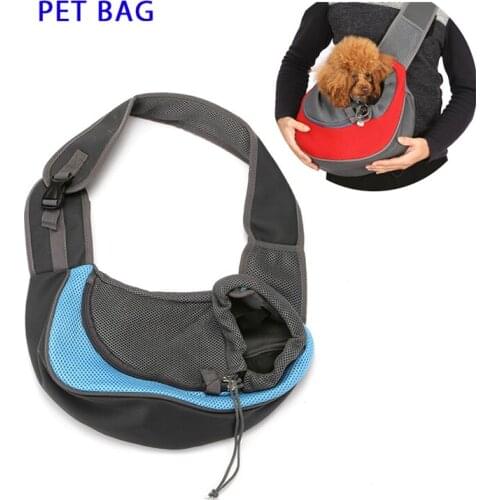 S/L Pet Puppy Carrier Outdoor Travel Dog Cat Shoulder Bag Breathable Mesh Dog Bag Comfort Sling Handbag Tote Bags Dog Carrier