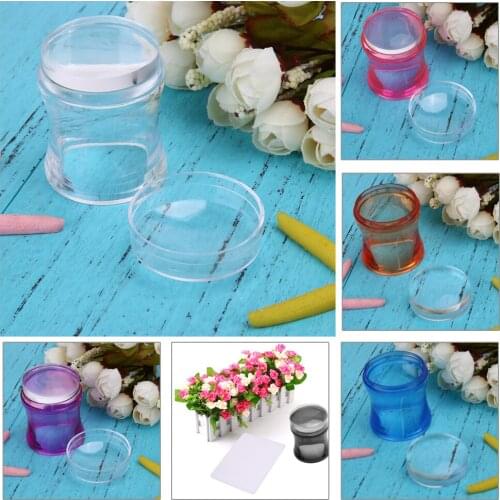 Jelly Silicone Nail Stamper Set Nail Art Stamping Kit with Scraper for DIY Nail Stamping Polish Transfer Template Manicure Tool