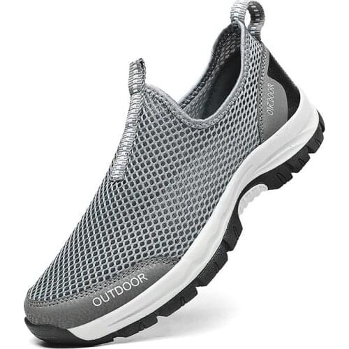 Big Size Outdoor Non Slip Man Sneakers Mens Sports Shoes Men Running Shoes Sport Men Gray Tennis Basket Walking Flat GMB-1956