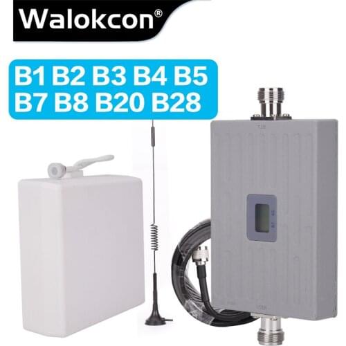 Russia Moscow Warehouse 4G LTE DCS 2600mhz Moblie phone Booster LTE 2600 Signal Repeater Gain 65dB 4G Network Cellular Amplifier