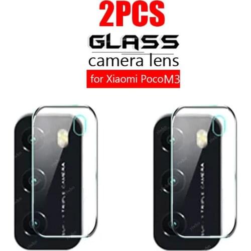 2pcs tempered glass camera protection for xiaomi poco m3 glass xiomi pocom3 screen protector protective glass film Safety m 3