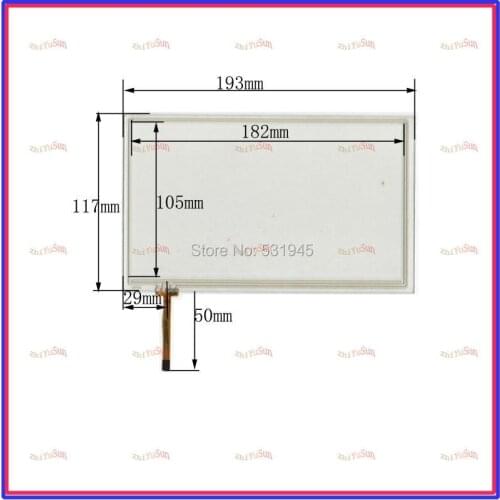 ZhiYuSun 080066 NEW 8 Inch Touch Screen193mm*117mm 4 wire resistive USB touch panel overlay kit digital product 193*117
