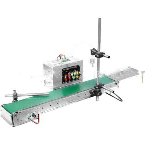 110V/220V Automatic Small Liquid Filling Machine, Water Filling Machine Can Induce High-Precision Heat-Resistant Conveyor Belt
